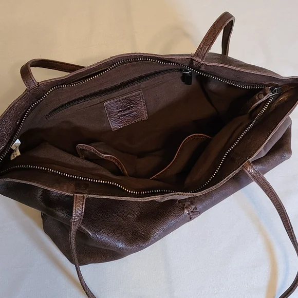 Latico Brown Leather Tote Bag - Picture 3 of 11